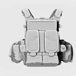Navy SEAL Tactical Vest #RoZ - Model thumbnail 4