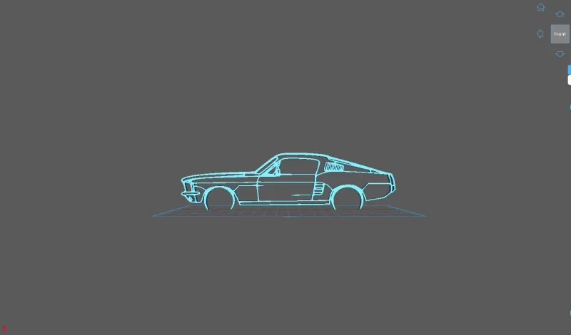 Ford - Mustang GT Fastback 390s Wall Art - Model preview 1