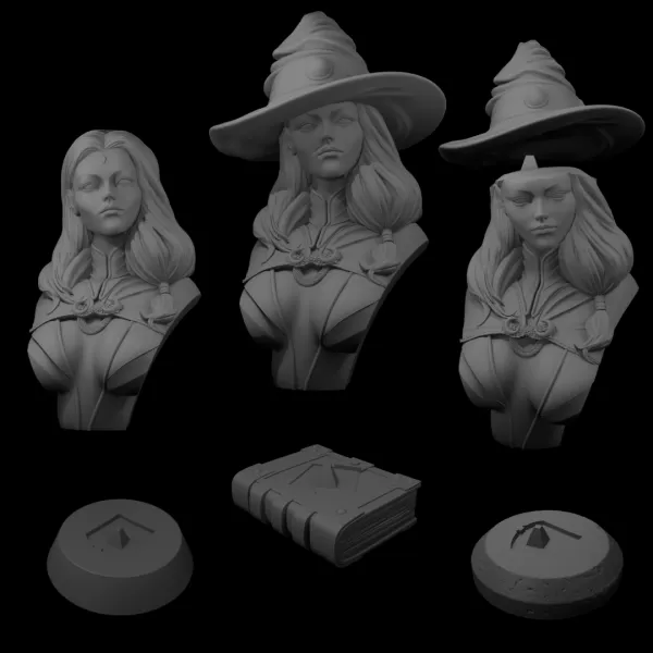 Wizard Bust scale 1/10 - Model preview 6