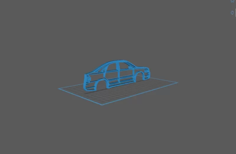 Audi - RS4 B5 2001 Wall Art - Model preview 2