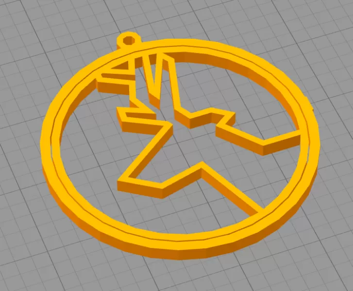 Reindeer gyroscope spinning Christmas tree decoration - Model preview 3