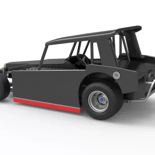 Vintage Dirt Modified stock car Version 6 Scale 1:25 - Model thumbnail 12