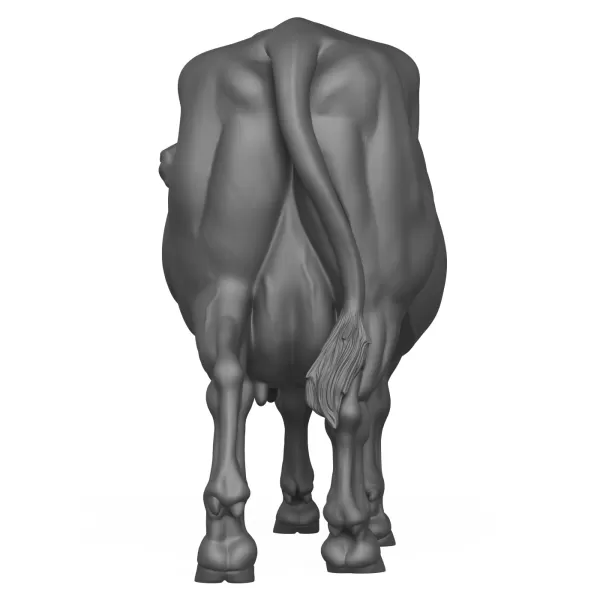 3D Printable Milking Cow - Model preview 6