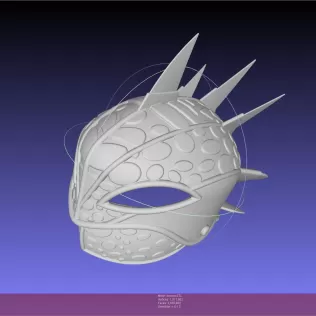 How To Train Your Dragon Astrid Dragon Scale Armor Helmet - Model thumbnail 3