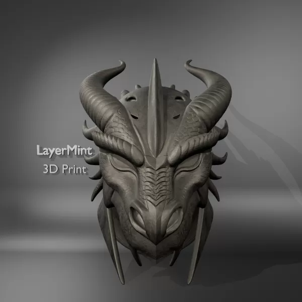 Dragon Warrior Helmet - Model preview 1