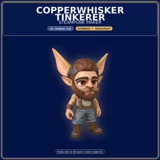 Stylized Elf Hero Pack – 10 Character Variants | Kitbash | - Model thumbnail 6