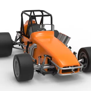Vintage Pavement Sprint car Scale 1:25 - Model thumbnail 26