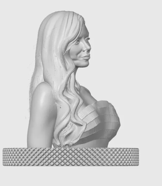 Eva Longoria 3D Bust Print - Model preview 10