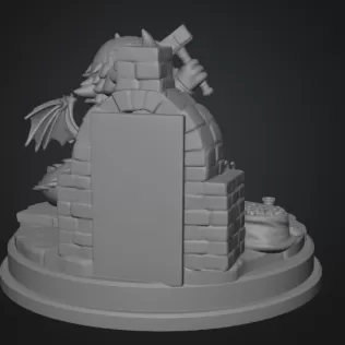 Blacksmith Dragon STL File for 3D Print - Model thumbnail 11
