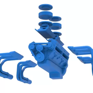 Engine V16 Scale 1:25 - Model thumbnail 14