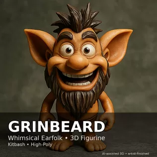 Earfolk Buddies — Whimsical Big-Ears Character Collection (10 Mo - Model thumbnail 12