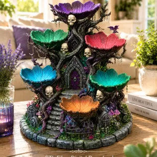 Haunted Hollow Gothic Organizer STL File for 3D Print - Model thumbnail 5