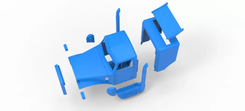 Shell of Monster Tow Truck Scale 1:25 - Model preview 16