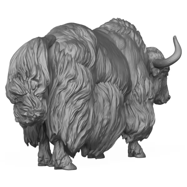 3D Printable Yak Animal - Model preview 4