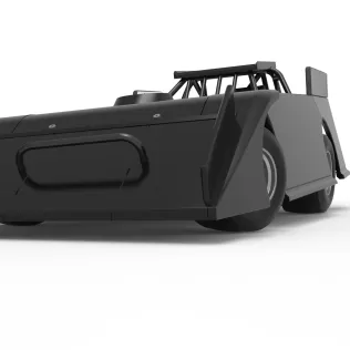 Wedge Dirt Late model while turning Scale 1:25 - Model thumbnail 6
