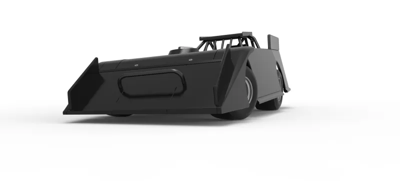 Wedge Dirt Late model while turning Scale 1:25 - Model preview 6