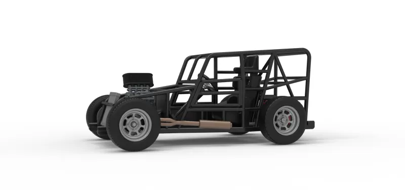 Dwarf car Base Scale 1:25 - Model preview 2