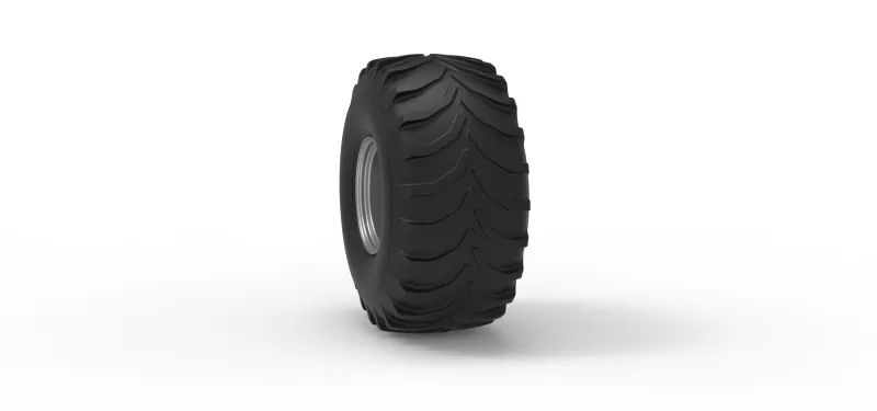 Rear wheel from Mud dragster Scale 1:25 - Model preview 8