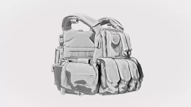 Navy SEAL Tactical Vest #RoZ - Model preview 6