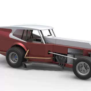 Vintage Dirt Modified stock car Version 5 Scale 1:25 - Model thumbnail 24