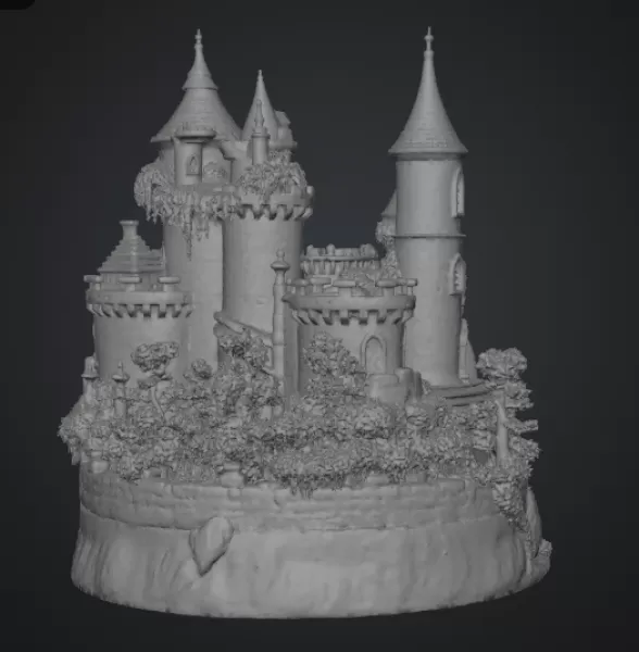 Lavender Bloom Castle STL File for 3D Print - Model preview 15