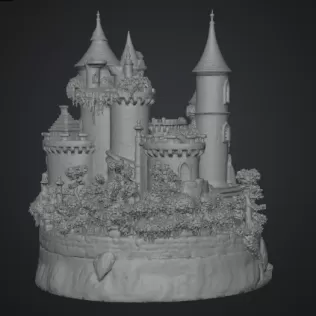 Lavender Bloom Castle STL File for 3D Print