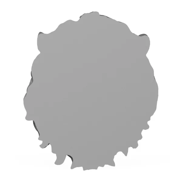 3D Printable Wild Lion Head Statue - Model preview 4