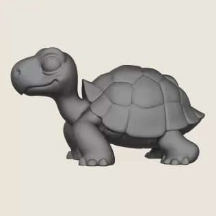 Turtle Toy Print Ready 3D Model - Model thumbnail 3