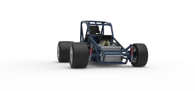 Sprint car Base Version 2 Scale 1:25 - Model preview 27