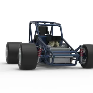Sprint car Base Version 2 Scale 1:25 - Model thumbnail 27