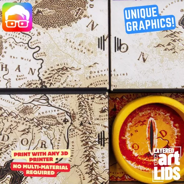 The Lord of the Rings: Duel for Middle-earth board game organize - Model preview 2