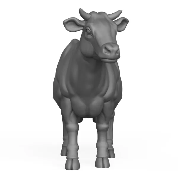 3D Printable Cow Standing Pose - Model preview 2