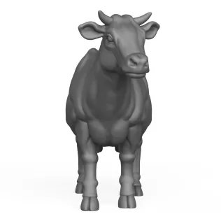 3D Printable Cow Standing Pose - Model thumbnail 2