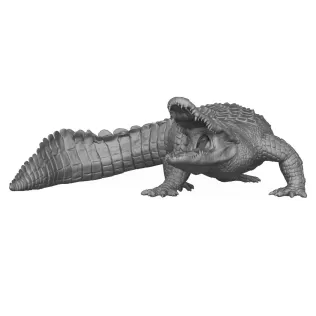 3D Printable Alligator - Model thumbnail 4