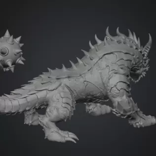 Abyssal Ironclad Dragon STL File for 3D Print - Model thumbnail 13