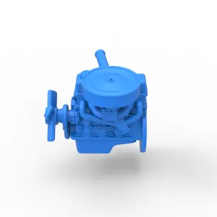 Engine of New Zealand Ministock car Scale 1:25 - Model thumbnail 9