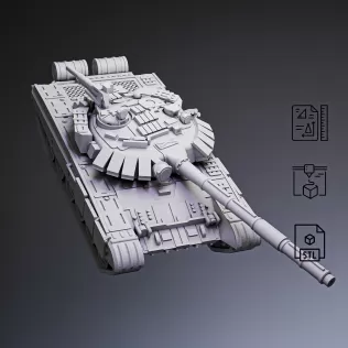 T-72 Main Battle Tank #RoZ - Model thumbnail 7