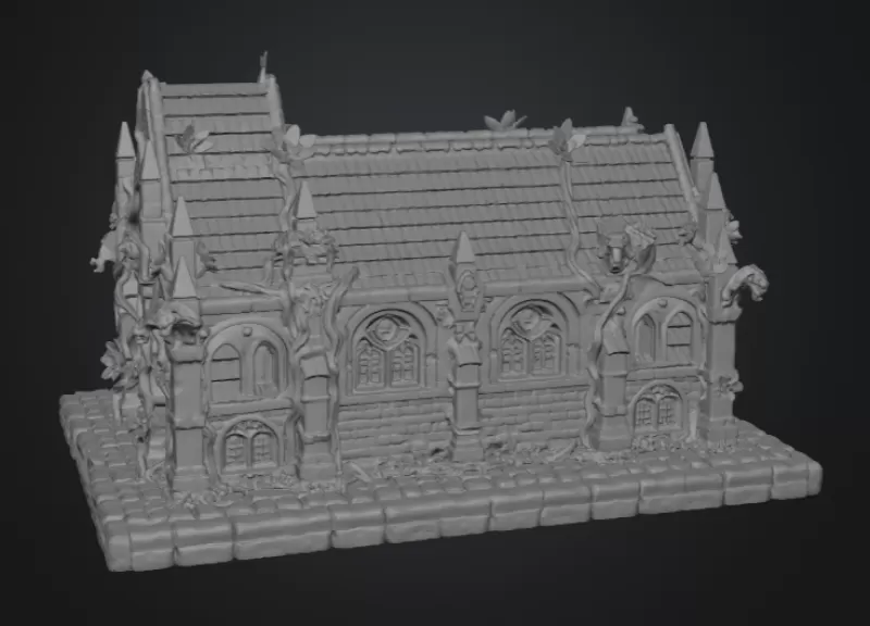 Blossom Cathedral STL File for 3D Print - Model preview 12