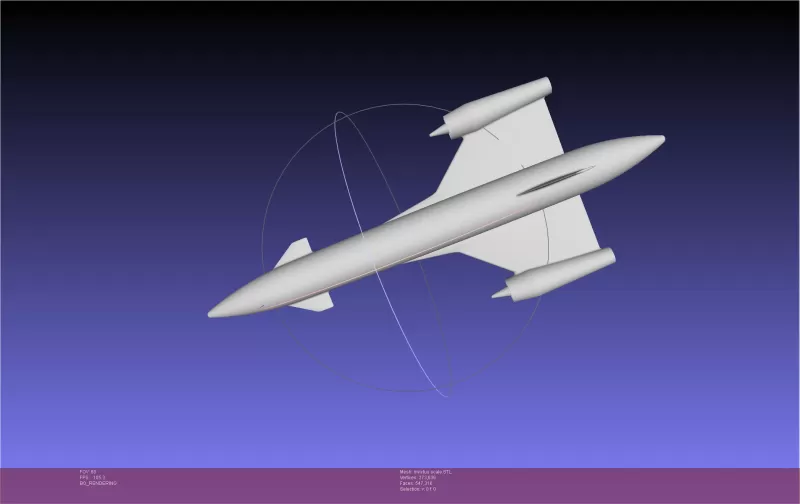 ESA Invictus Hypersonic Spaceplane Model - Model preview 2