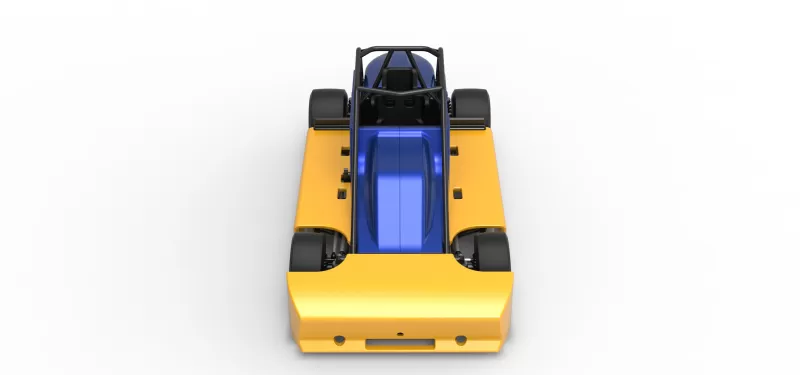 Experimental Pavement Silver Crown Car Version 2 Scale 1:25 - Model preview 8