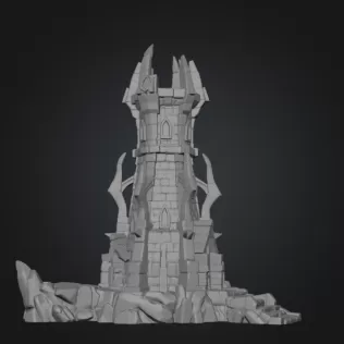 Shadowspire Arcane Tower STL File for 3D Print - Model thumbnail 14
