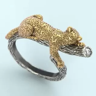 sleeping leopard - Model thumbnail 2