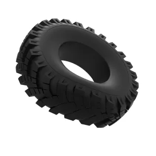 Military Ural tire OI-25 deflated Scale 1:25