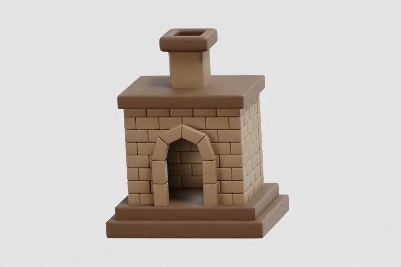 Fireplace - Model preview 4