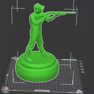 Clay Shooting 3D Character – Premium Printable STL + Blender Fil - Model thumbnail 12