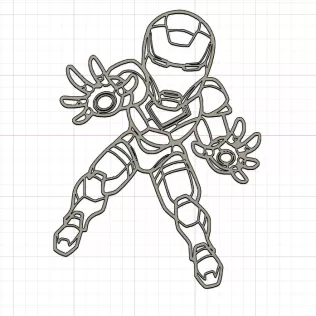 Silhouette Iron Man - Marvel Wall Art