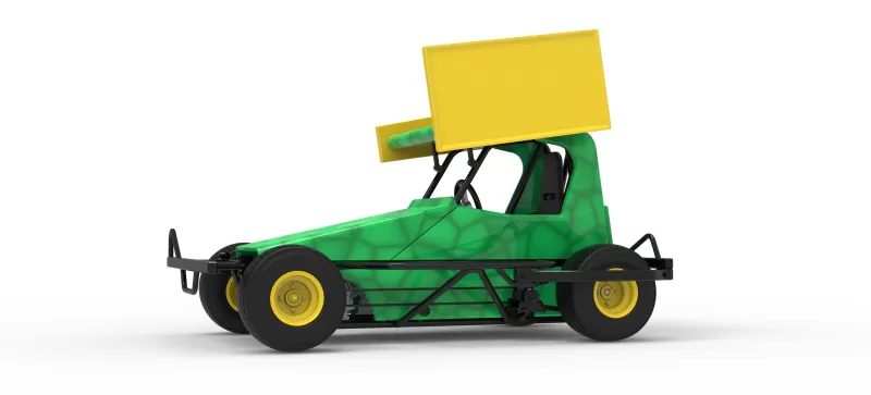 BriSCA Micro Formula 2 Stock Car Scale 1:16 - Model preview 2