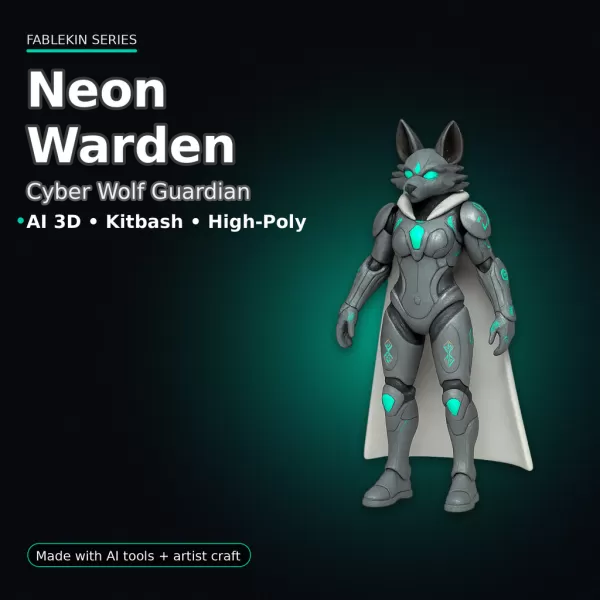 Fablekin Guardians — Character Pack (10 Stylized Heroes) - Model preview 4