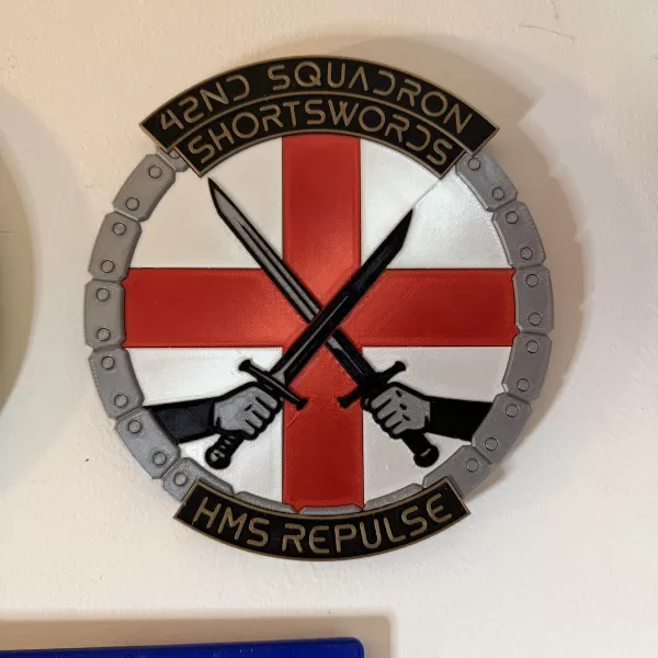 HMS Repulse 42nd Squadron Unit Wall Plaque - Model preview 1