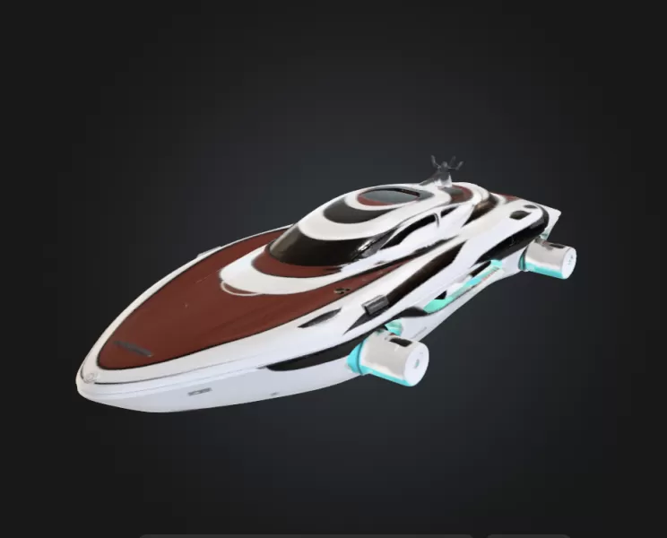 Sci-fi Yacht - Model preview 1